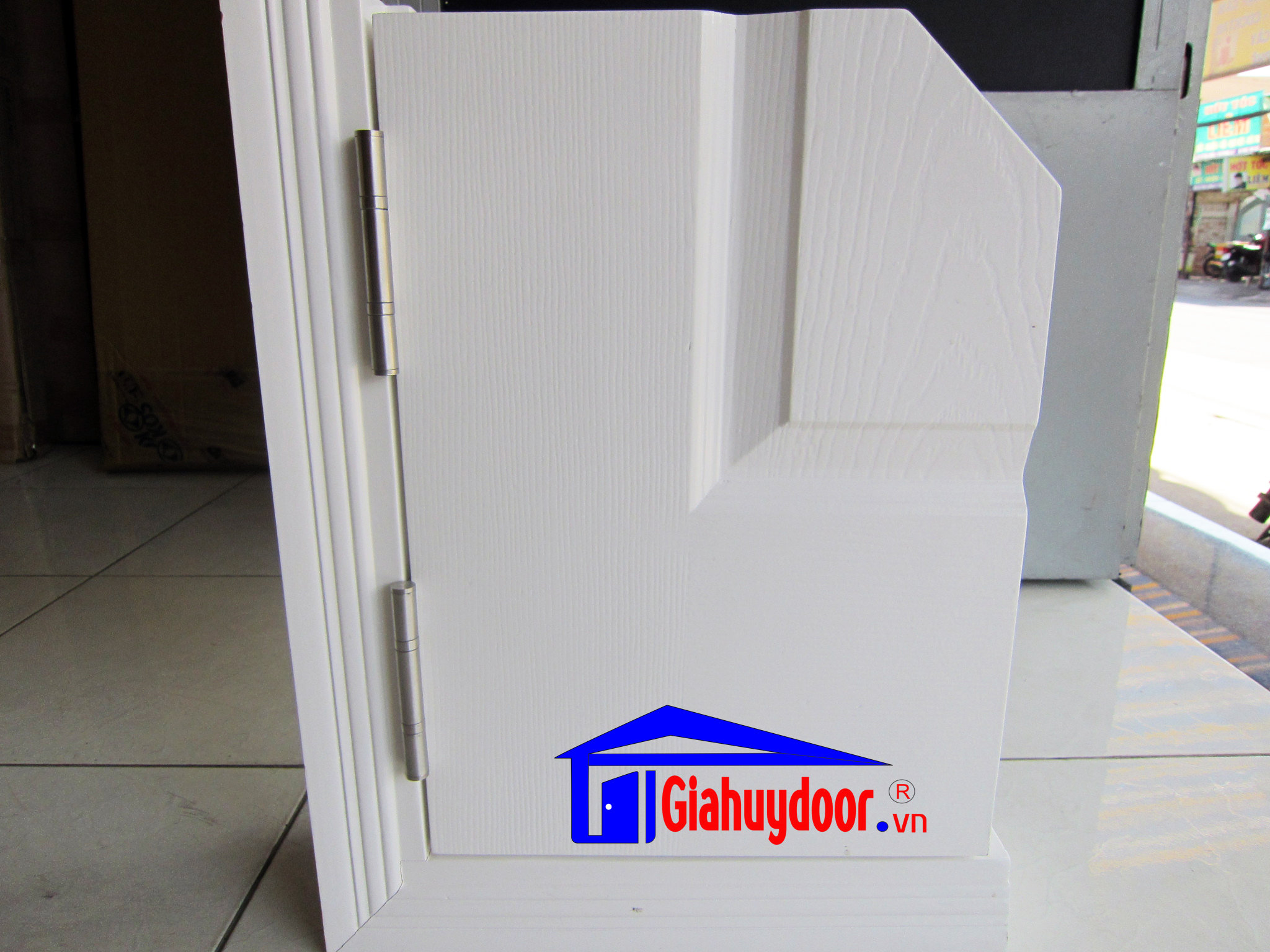 Cửa gỗ công nghiệp HDF GHD 2L-C12 - GIAHUYDOOR 0886.500.500