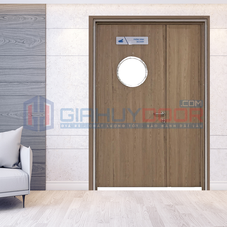 Cửa gỗ phòng ngủ cánh lệch