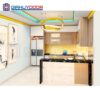Nội thất nhà bếp kịch trần hiện đại quầy Bar