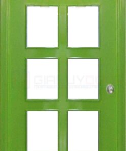 Cửa gỗ công nghiệp MDF Veneer P1G9 xanh la