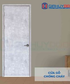 Cửa gỗ chống cháy GCC MDF Melamine P1 van kem