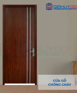 Cửa gỗ chống cháy GCC MDF Veneer P1R2 Cam xe