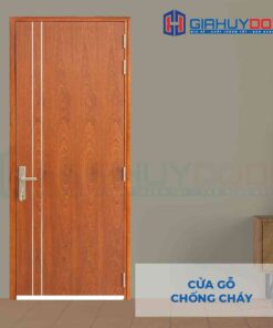 Cửa gỗ chống cháy GCC MDF Veneer P1R2 Xoan dao