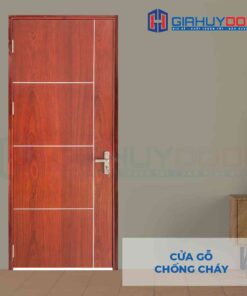 Cửa gỗ chống cháy GCC MDF Veneer P1R4 Cam xe