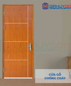 Cửa gỗ chống cháy GCC MDF Veneer P1R5 xoan dao