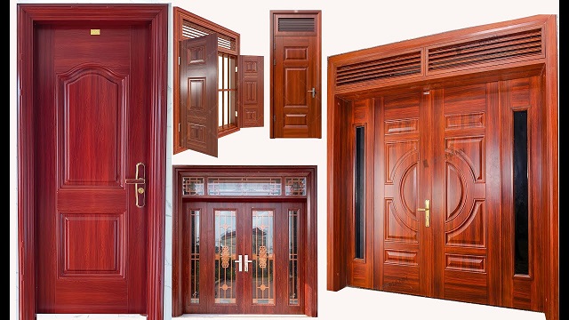 Cửa thép vân gỗ rất đa dạng sản phẩm