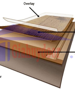 Mặt cắt lớp cấu tạo cửa gỗ công nghiệp HDF Veneer