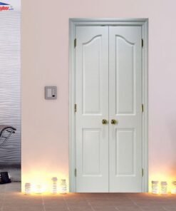 Cửa gỗ công nghiệp HDF đôi - GIAHUYDOOR 0886.500.500