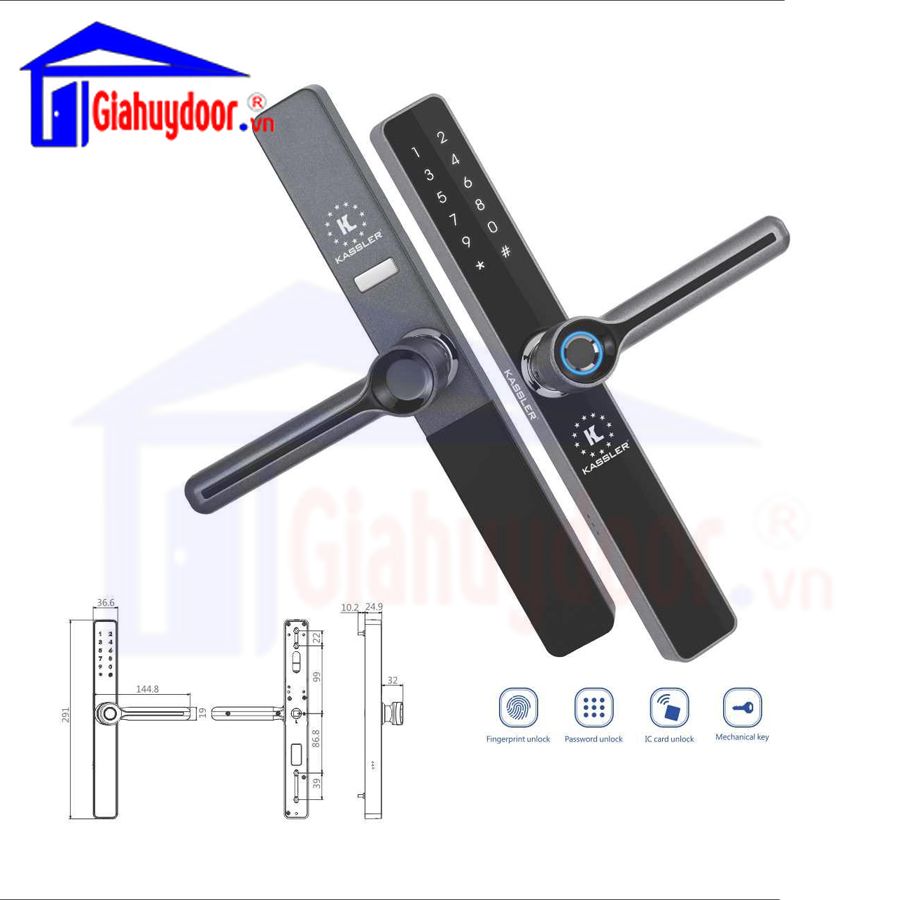 Khóa cửa KL 599 Black