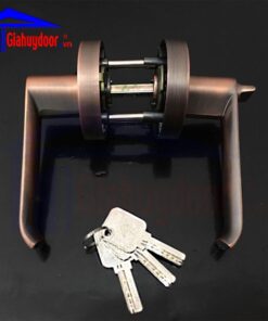 Khóa cửa tròn gạt J02 màu Nâu
