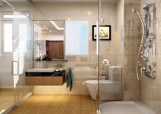 Kích thước nhà vệ sinh lớn hay nhỏ còn phụ thuộc vào diện tích ngôi nhà