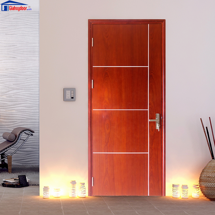 MDF Laminate P1R4b- Xoan Đào Cửa gỗ công nghiệp GHD MDF Laminate P1R4b XoanĐào 0886500500