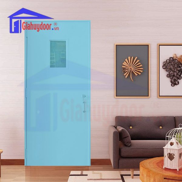 Mẫu cửa thép thoát hiểm cánh đơn có mẫu mã như cửa gỗ công nghiệp Mau-cua-thep-thoat-hiem(1)