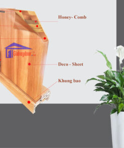 Mặt cắt góc cấu tạo cửa nhựa ABS Hàn Quốc