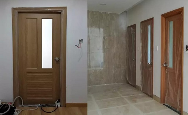 Nên lắp đặt cửa nhựa cho nhà vệ sinh để chống ẩm, chống nước tốt