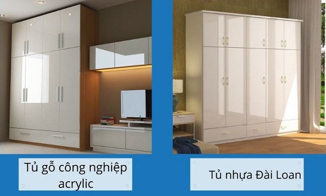 So sánh tủ gỗ công nghiệp và tủ nhựa