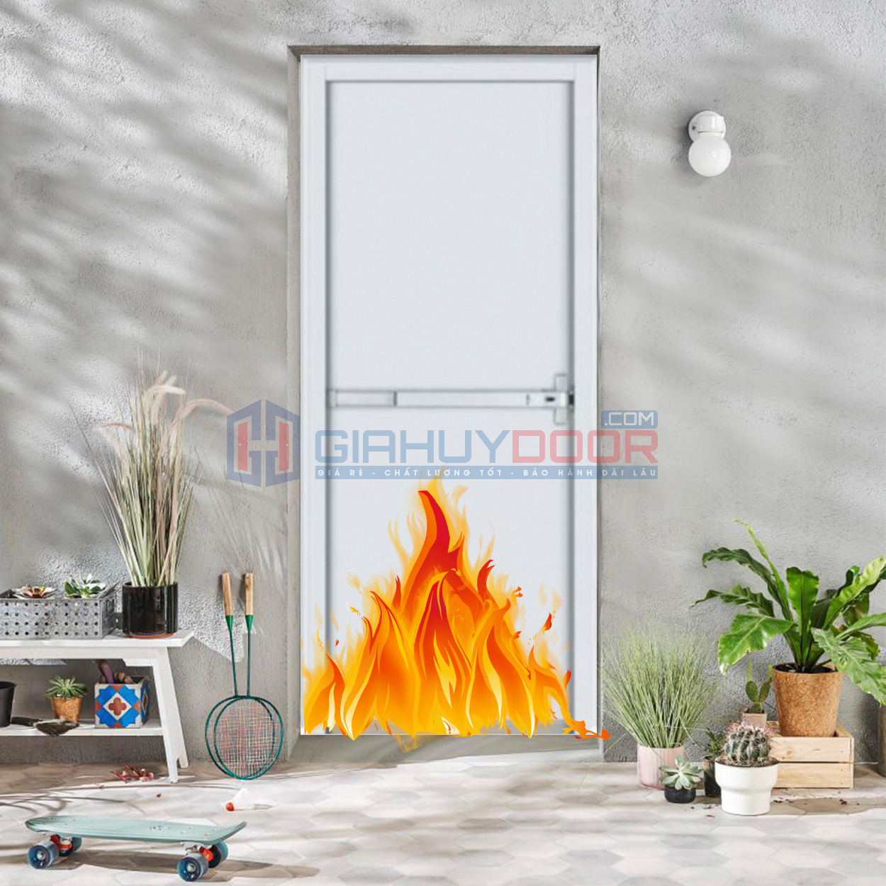 Mẫu cửa chống cháy bằng thép 01