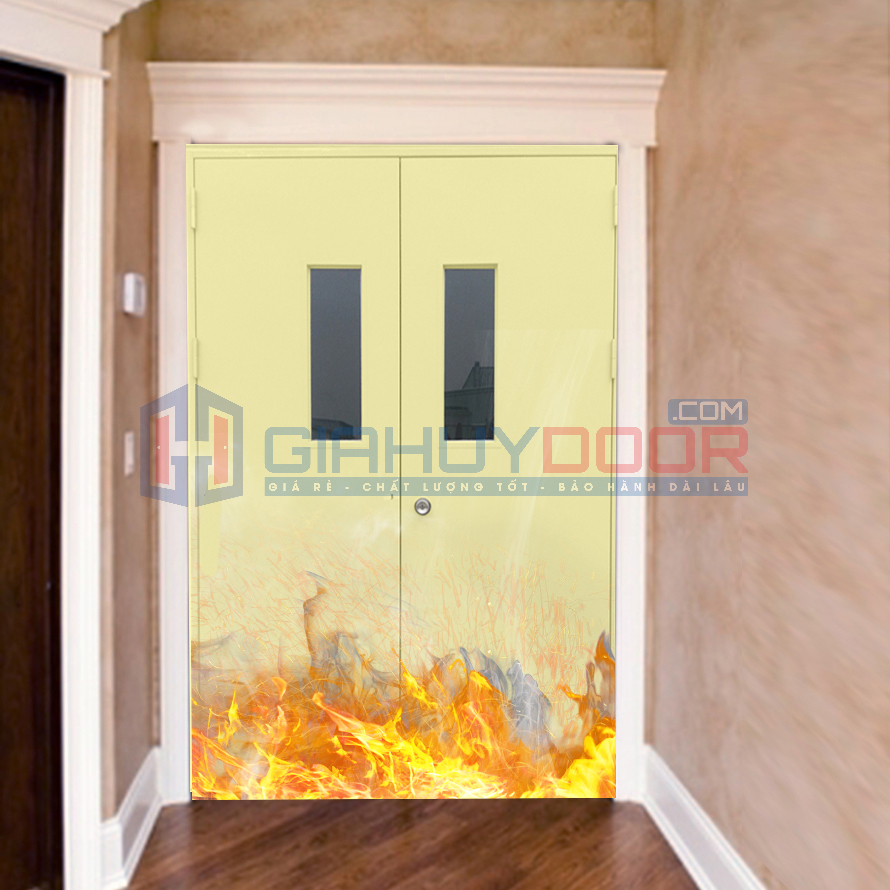 Tìm hiểu cửa thoát hiểm Cửa thoát hiểm chống cháy hai cánh