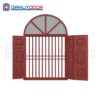 Cửa thép vân gỗ dạng vòm TVGVom-SGD-1