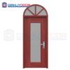 Cửa thép vân gỗ dạng vòm TVGVom-SGD-8