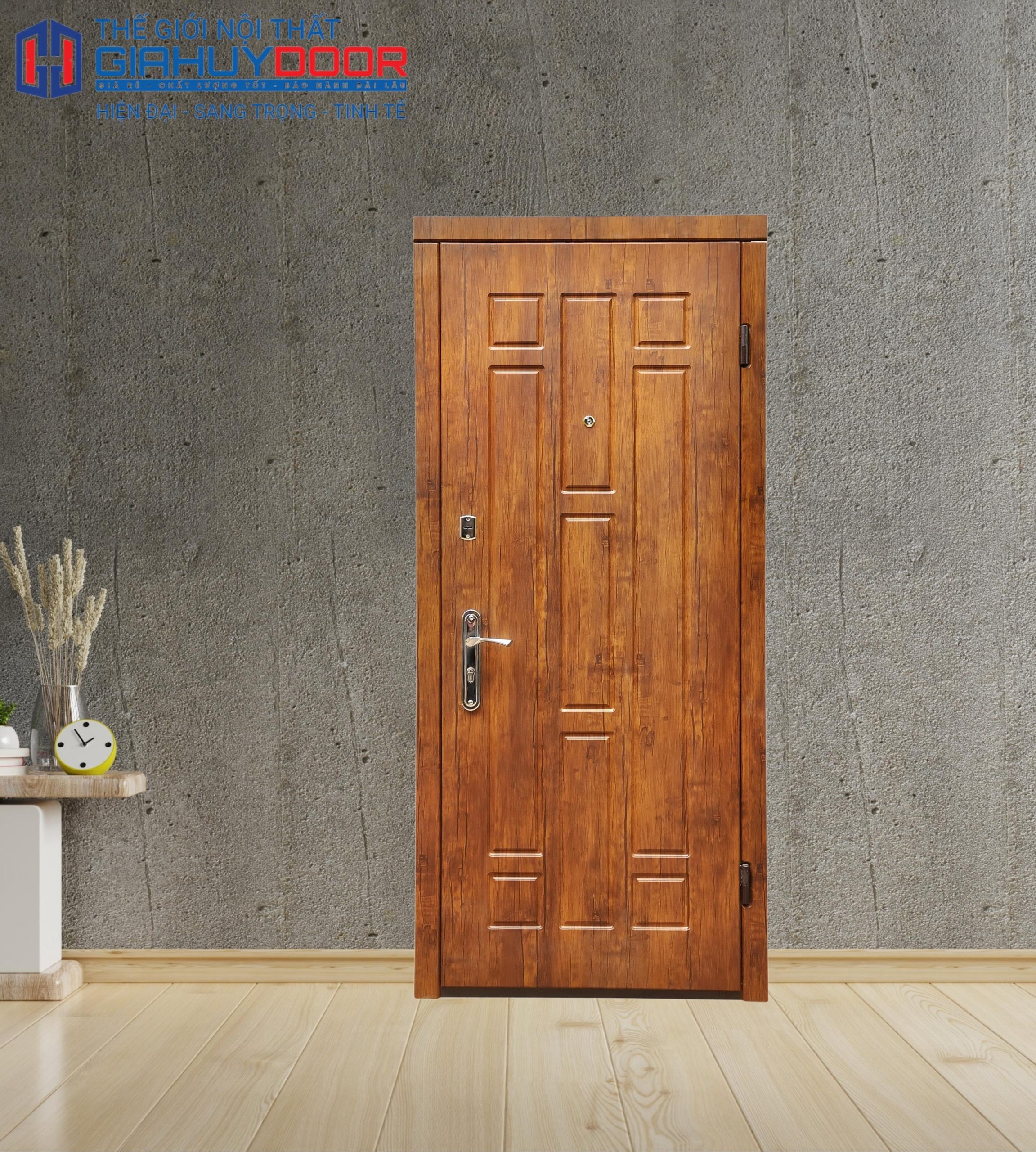 Cửa thép chống cháy P1 van go (3) tại Giahuydoor
