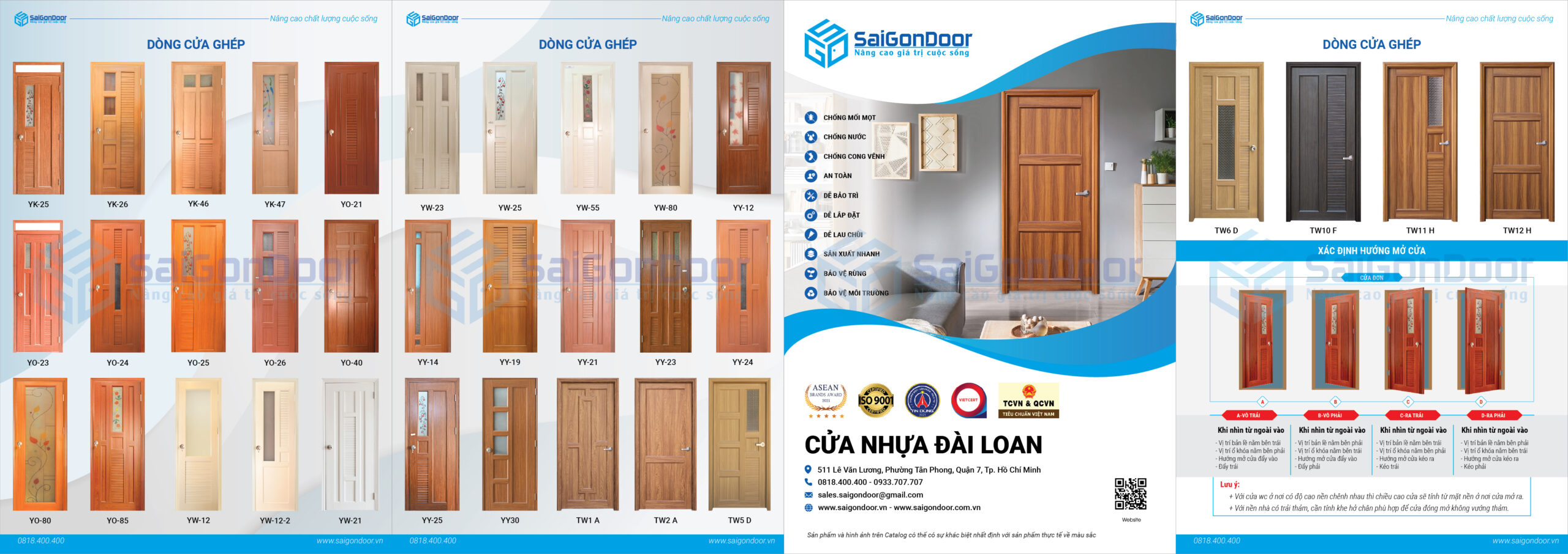 Catalogue Cửa Nhựa Đài Loan