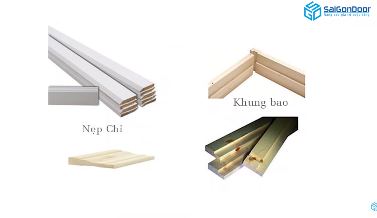 Khung bao, nẹp cửa được làm từ nguyên liệu chất lượng cao, an toàn