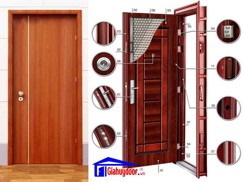 Cừa thép vân gỗ tại hồ chí minh