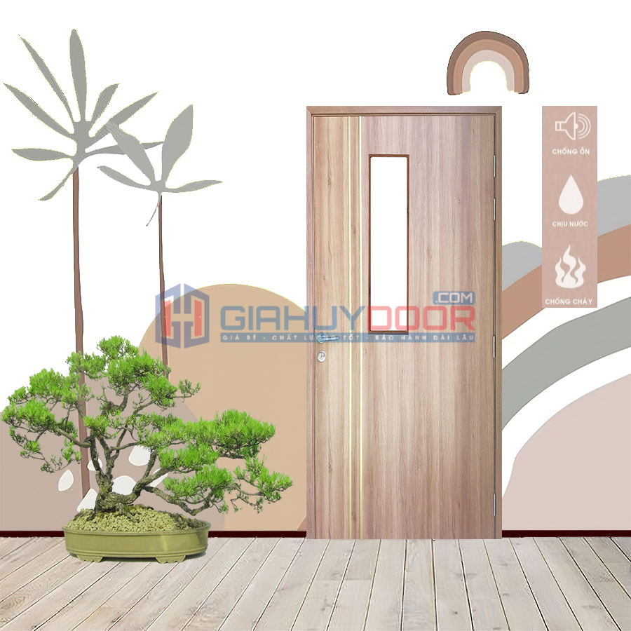 Các loại cửa nhựa giả gỗ toilet hiện nay