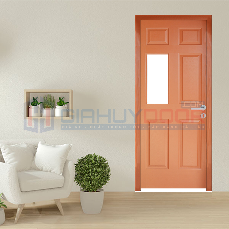 Cửa gỗ công nghiệp chống ẩm HDF thích hợp lắp đặt ở nhà vệ sinh
