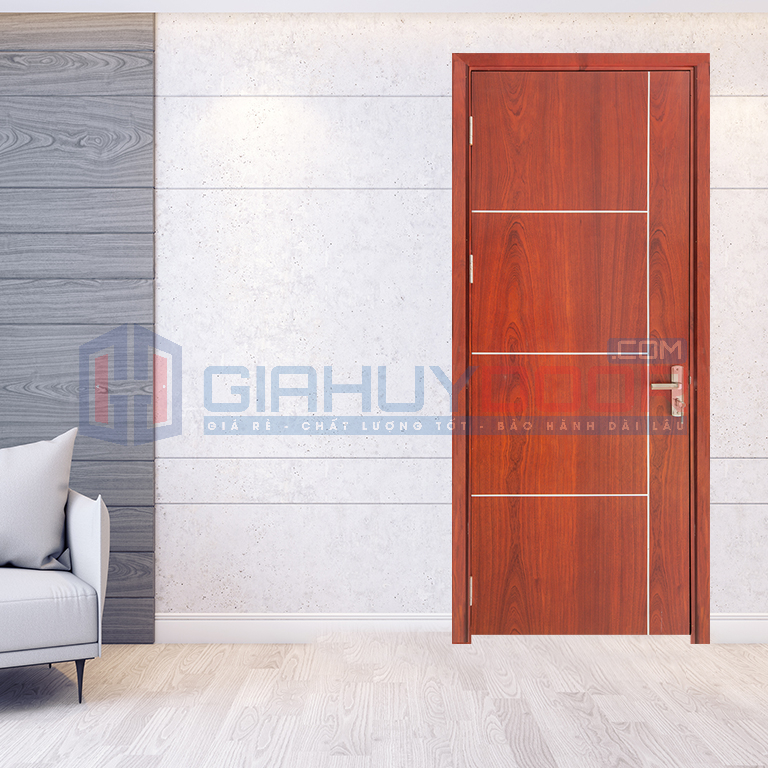 Cửa gỗ MDF Melamine có độ thẩm mỹ cao và giá thành phải chăng.