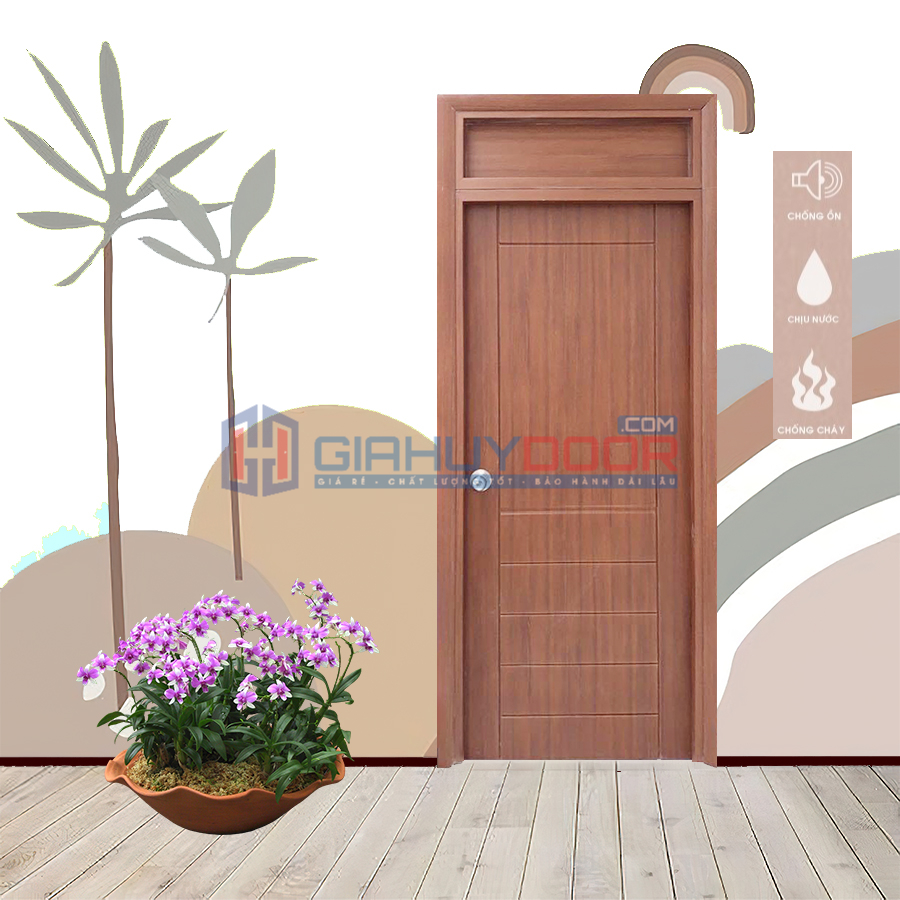 Cửa nhựa ABS Hàn Quốc giả gỗ Cửa nhựa giả gỗ Composite Sungyu