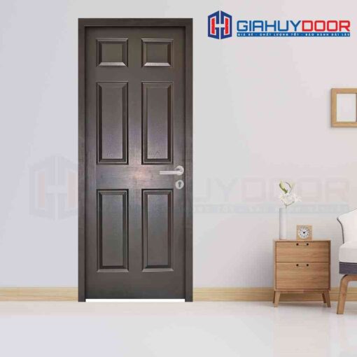 Mẫu cửa này được thiết kế theo kiểu truyền thống, bề mặt cửa được đúc thành nhiều ô huỳnh để tạo hình khối cho cửa Mẫu cửa này được thiết kế theo kiểu truyền thống, bề mặt cửa được đúc thành nhiều ô huỳnh để tạo hình khối cho cửa