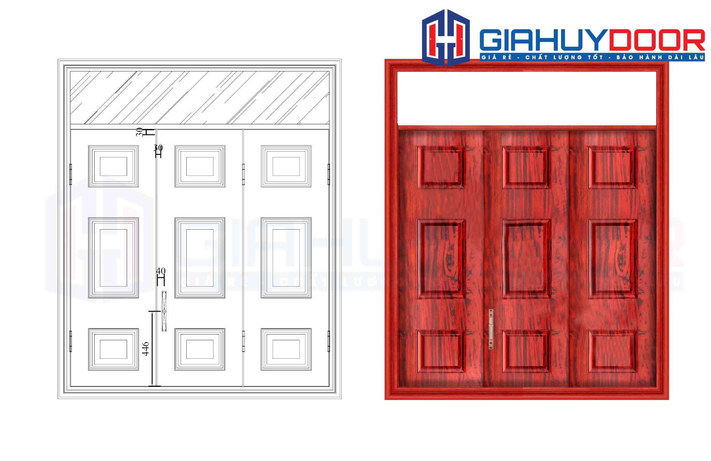 Mẫu cửa gỗ thép vân gỗ Mẫu cửa gỗ thép vân gỗ