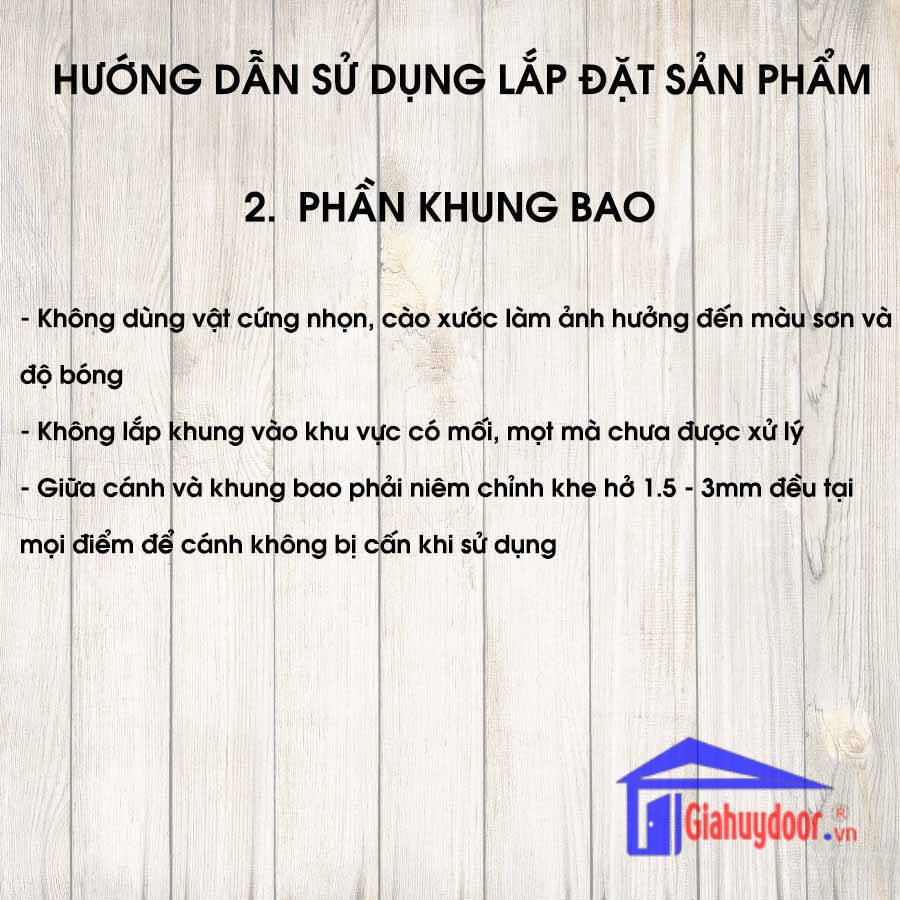 TIÊU CHUẨN KỸ THUẬT SẢN PHẨM CÔNG TY WIN QUY ĐỊNH BẢO HÀNH THƯƠNG HIỆU-GIA HUY DOOR