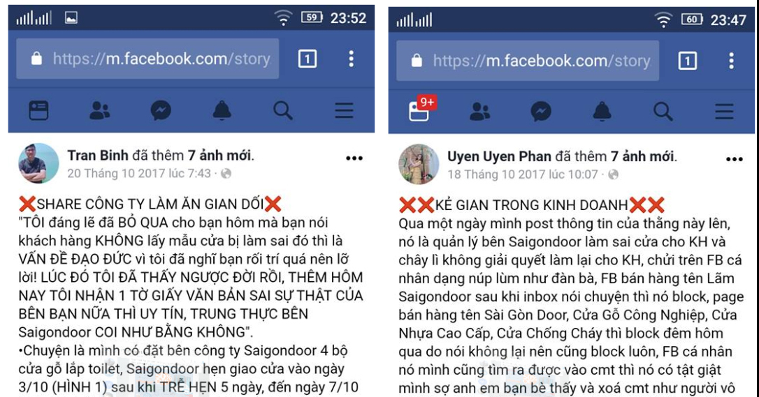 Hành trình đi tìm chủ nhân Facebook cảnh bảo “SaigonDoor lừa đảo”