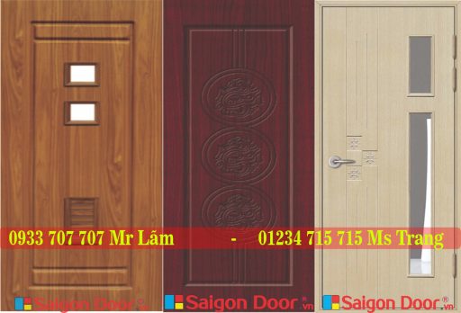 Cửa nhựa gỗ giá rẻ làm từ bột gỗ và bột nhựa kèm với keo đặc biệt.