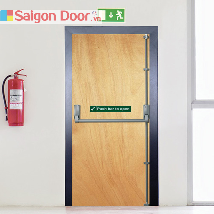 Cửa thép vân gỗ chống cháy 3