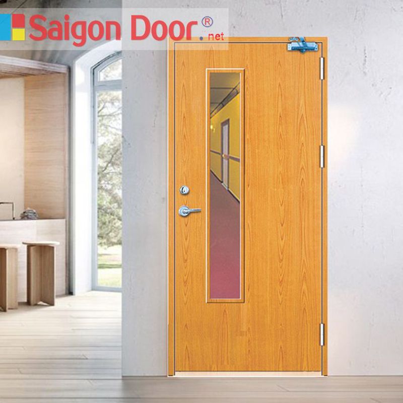 mẫu cửa gỗ chống cháy