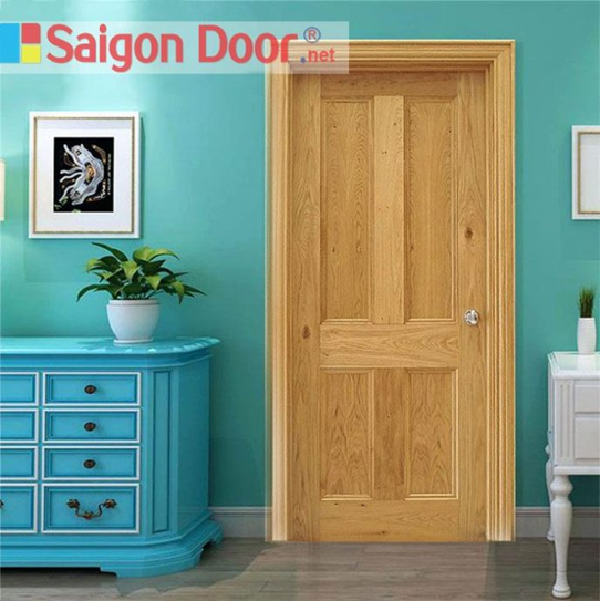 Mẫu cửa gỗ cho phòng ngủ có thiết kế đơn giản