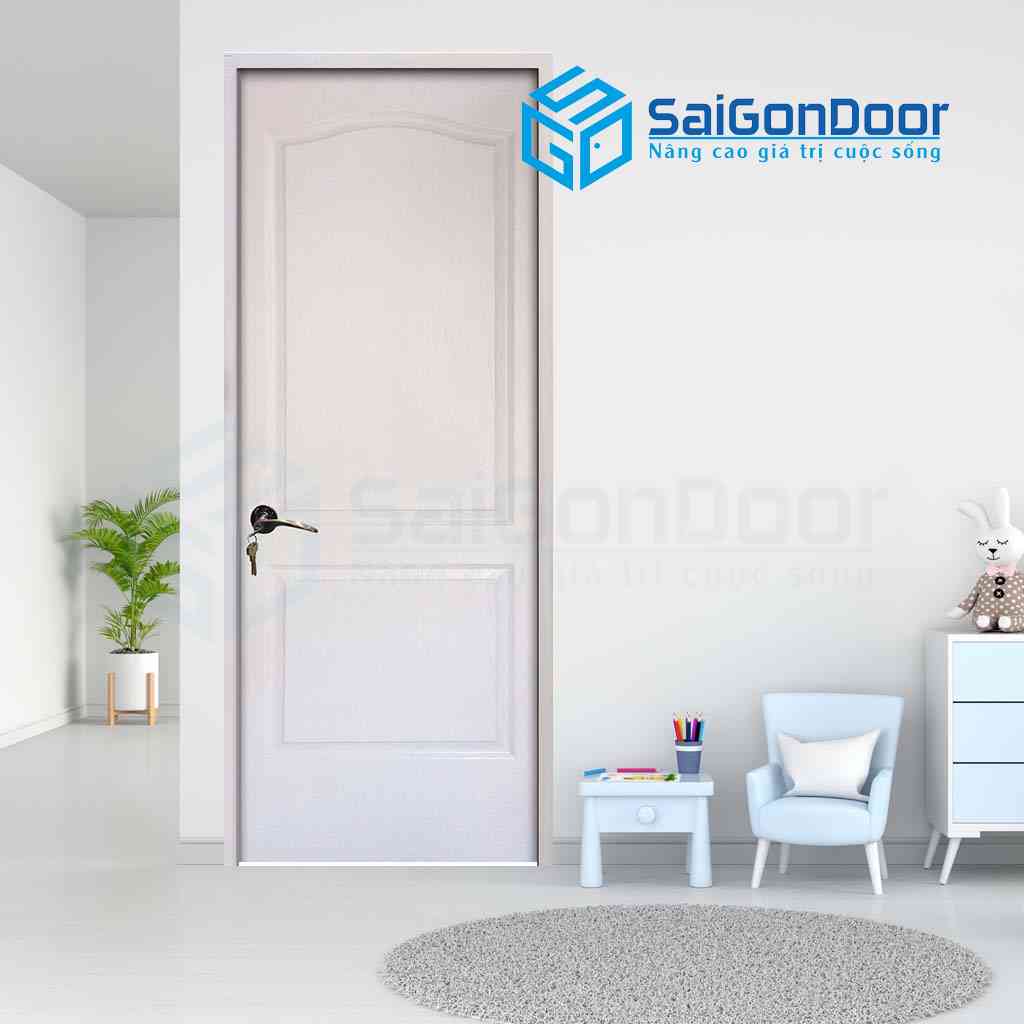 Cửa gỗ công nghiệp HDF cho phòng ngủ cách âm
