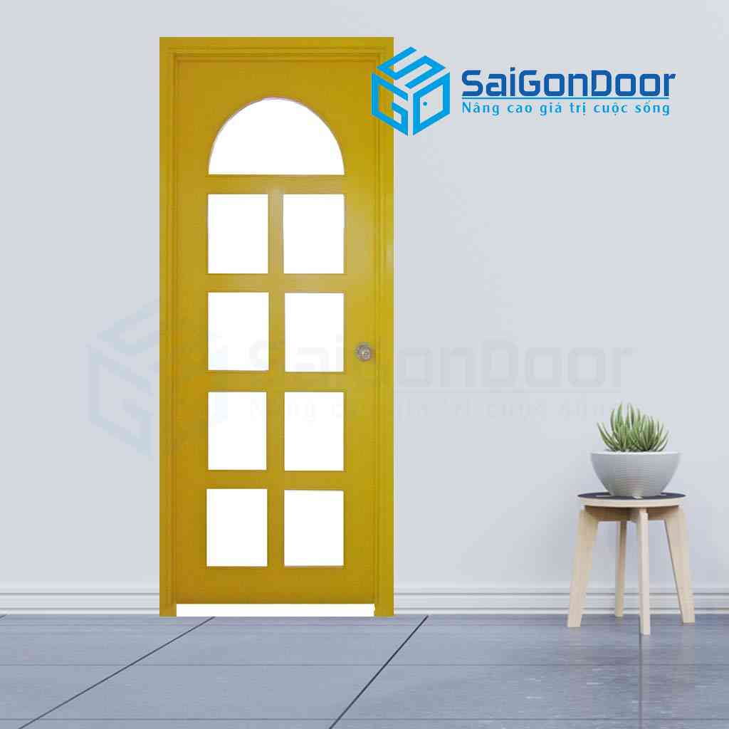 Màu sắc cửa phù hợp với những gia chủ có mệnh kim với màu vàng là màu bản mệnh