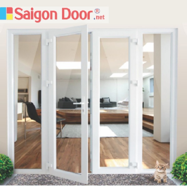 Mẫu cửa nhựa lõi thép đơn giản