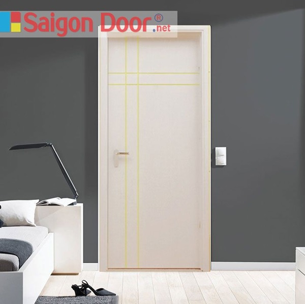 Cửa MDF màu trắng thanh lịch, sang trọng