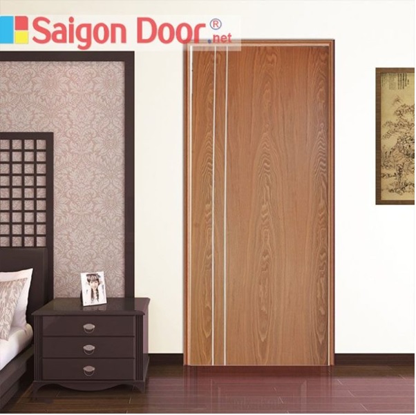 Mẫu cửa gỗ công nghiệp MDF Veneer vân gỗ