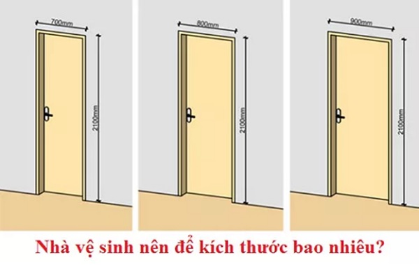 Kích thước của cửa nhà vệ sinh theo phong thủy