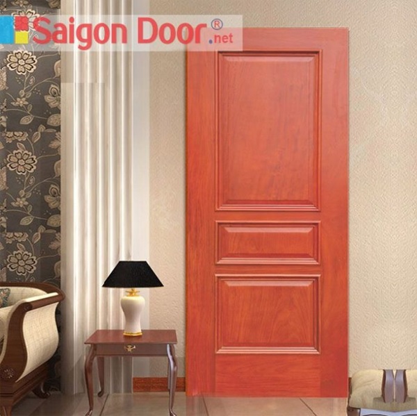 Cửa gỗ tự nhiên thiết kế đơn giản