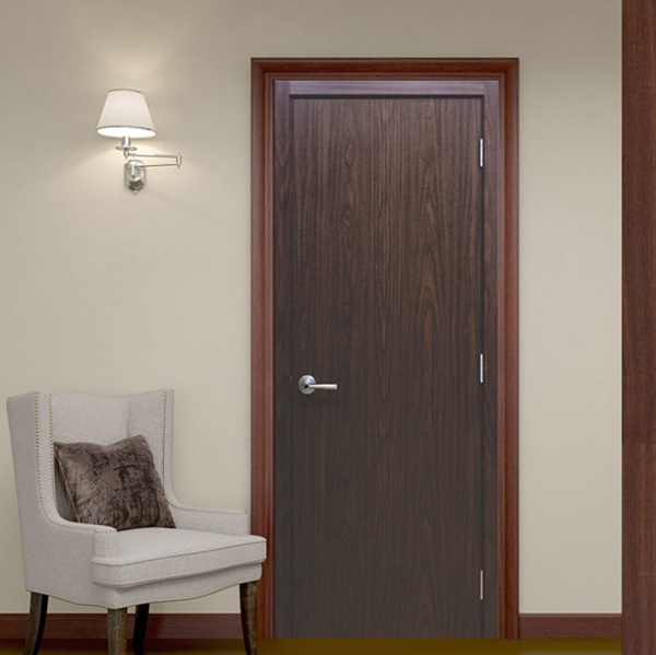 Mẫu cửa gỗ MDF với thiết kế đơn giản, màu sắc mới lạ