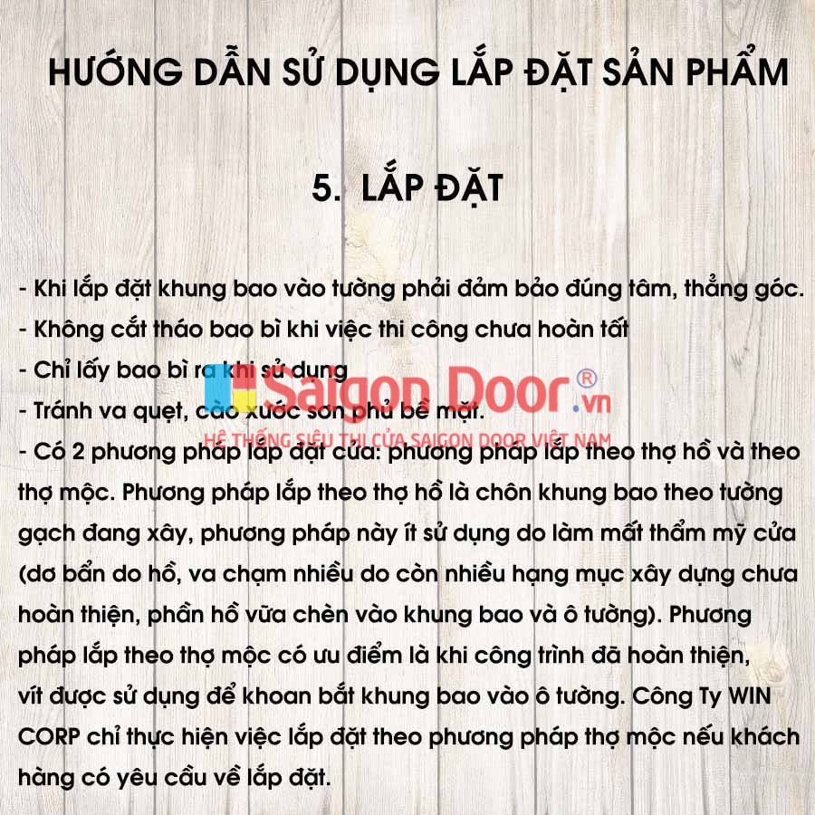 tieu chuan co so va quy dinh win 15