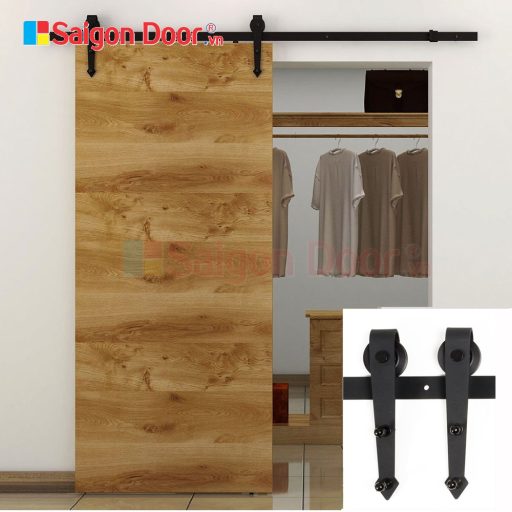 Cửa lùa gỗ công nghiệp MDF cho nhà ở